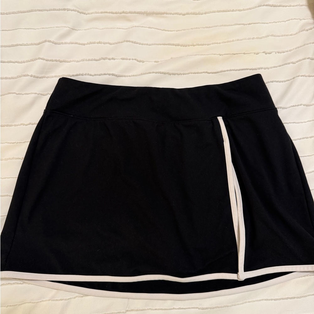Wild Fable Black Skort with White Accents